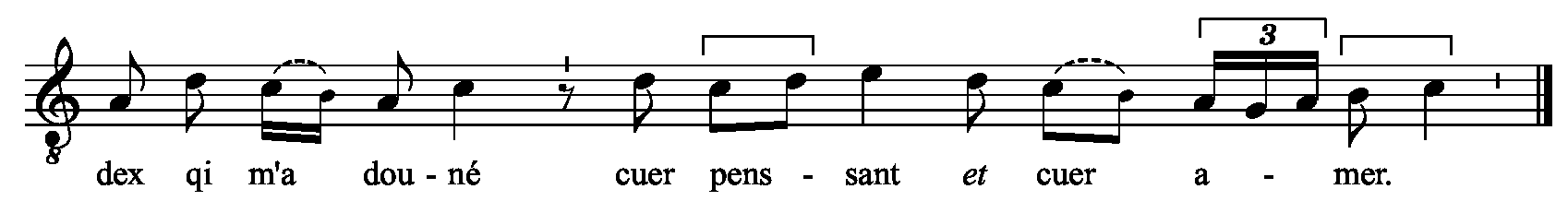 Refrain musical notation